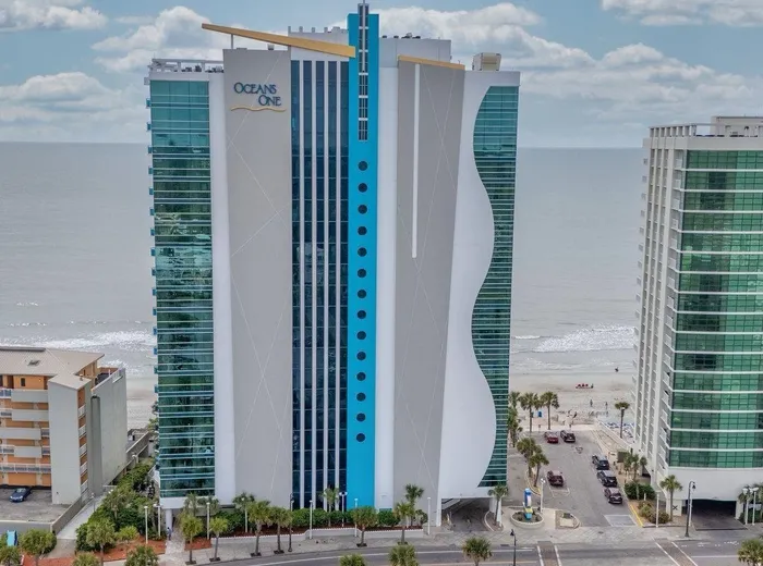 The Oceans One tower on the Myrtle Beach oceanfront