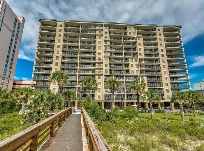 Dune landscaping and boardwalk at the Southwind property